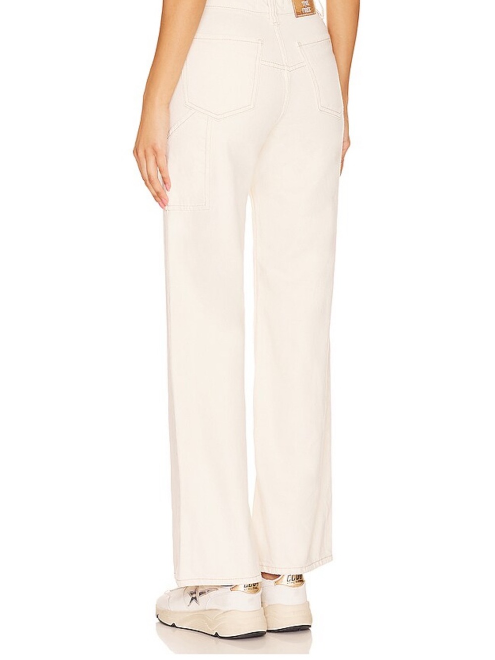 Free People We The Free Tinsley Jeans in Soft Ivory/ Ecru, new without tags - Picture 2 of 6